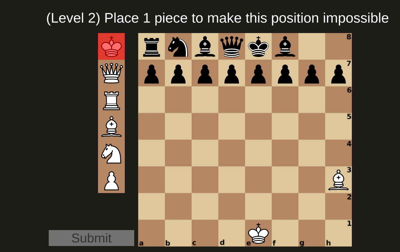 Impossible Chess Games