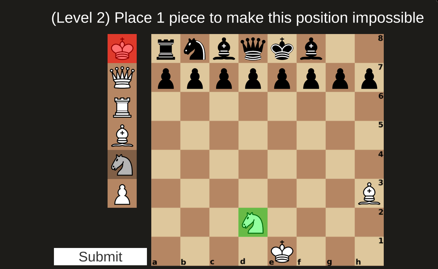 Impossible Chess Games